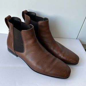 Leather Ferragamo 9.5 men’s boots